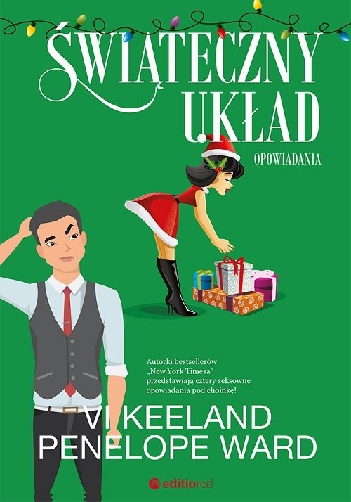 okładka Świąteczny układ Opowiadania książka | Vi Keeland, Penelope Ward