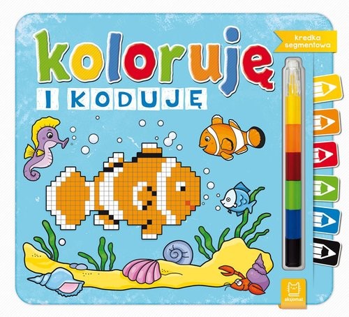 okładka Koloruję i koduję Kredka segmentowa książka