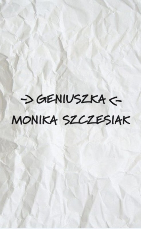 okładka Geniuszka książka | Szczesiak Monika
