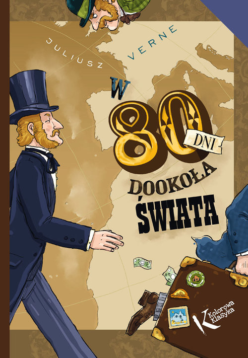 okładka W 80 dni dookoła świata książka | Juliusz Verne