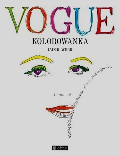 okładka Vogue kolorowanka książka | Iain R. Webb