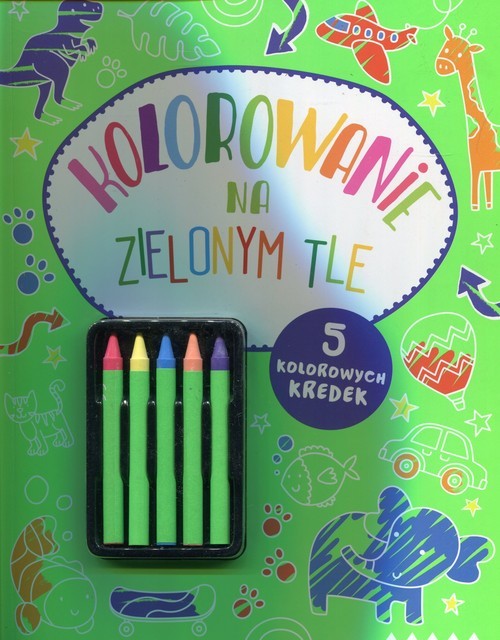 okładka Kolorowanie na zielonym tle książka