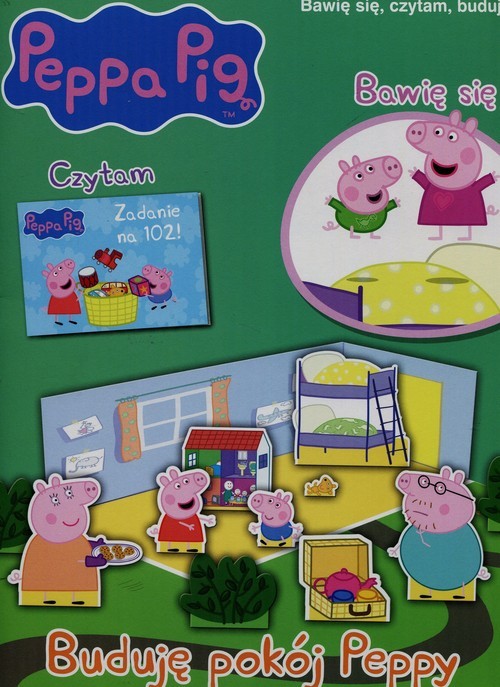okładka Peppa Pig Bawię się czytam buduję nr 5 Buduję pokój Peppy książka