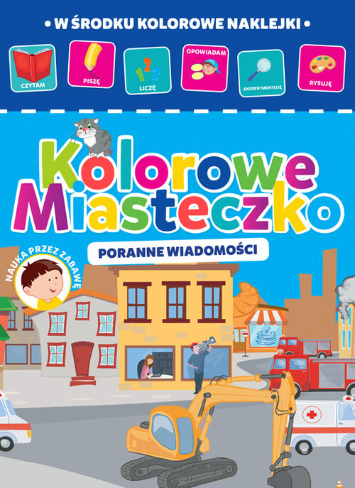 okładka Kolorowe miasteczko Poranne wiadomości książka