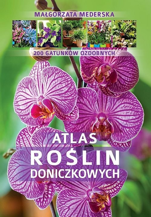 okładka Atlas roślin doniczkowych  200 gatunków ozdobnych książka | Mederska Małgorzata