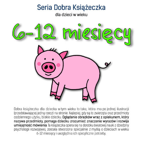 okładka Seria Dobra Książeczka dla dzieci w wieku 6-12 miesięcy książka | Agnieszka Starok