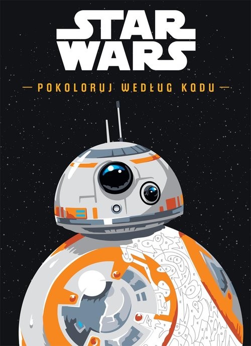 okładka Star Wars Pokoloruj według kodu książka