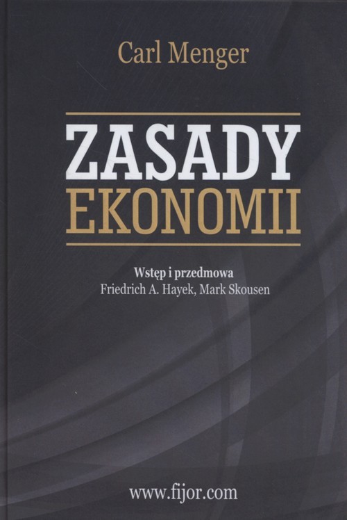 okładka Zasady ekonomi książka | Carl Menger