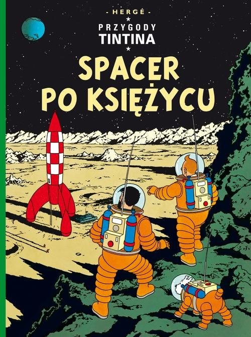 okładka Przygody Tintina Spacer po Księżycu Ttom 17 książka | Herge