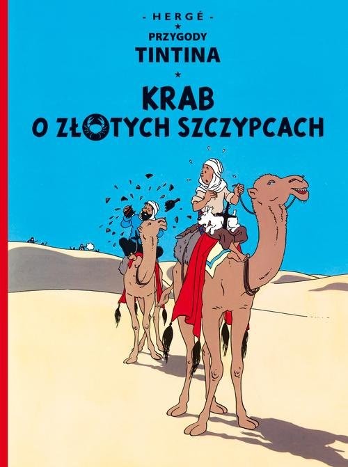 okładka Przygody Tintina Krab o złotych szczypcach Tom 9 książka | Herge