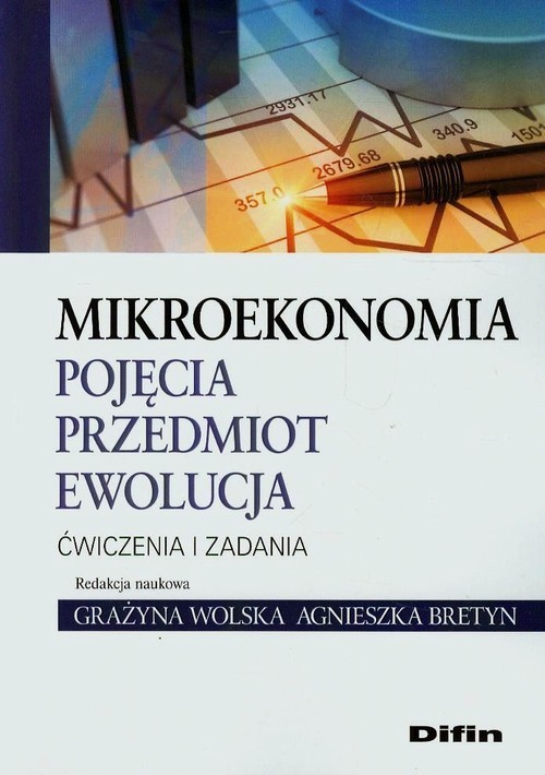 okładka Mikroekonomia Pojęcia przedmiot ewolucja Ćwiczenia i zadania książka