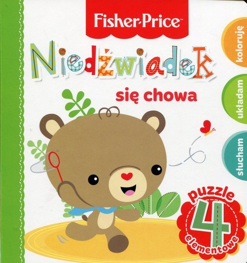 okładka Fisher Price Puzzle Niedźwiadek się chowa książka | Anna Wiśniewska