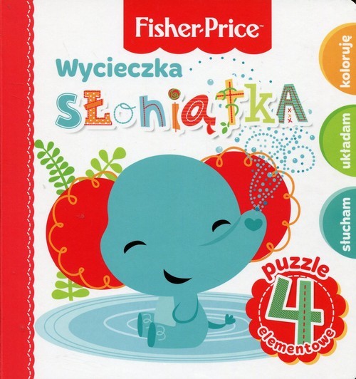 okładka Fisher Price Puzzle Wycieczka słoniątka książka | Anna Wiśniewska