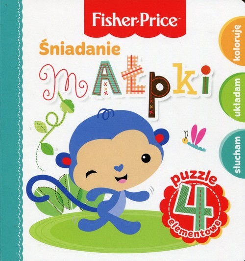 okładka Fisher Price Puzzle Śniadanie małpki książka | Anna Wiśniewska