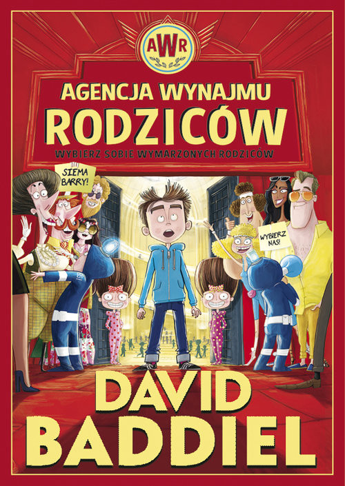 okładka Agencja Wynajmu Rodziców książka | David Baddiel