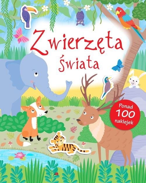 okładka Zwierzęta Świata Poznaję Świat + naklejki książka