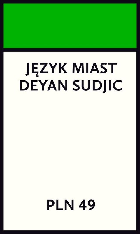 okładka Język miast książka | Deyan Sudjic