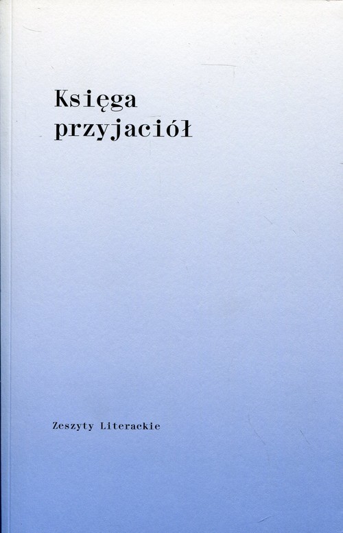 okładka Księga przyjaciół dla Barbary Toruńczyk książka