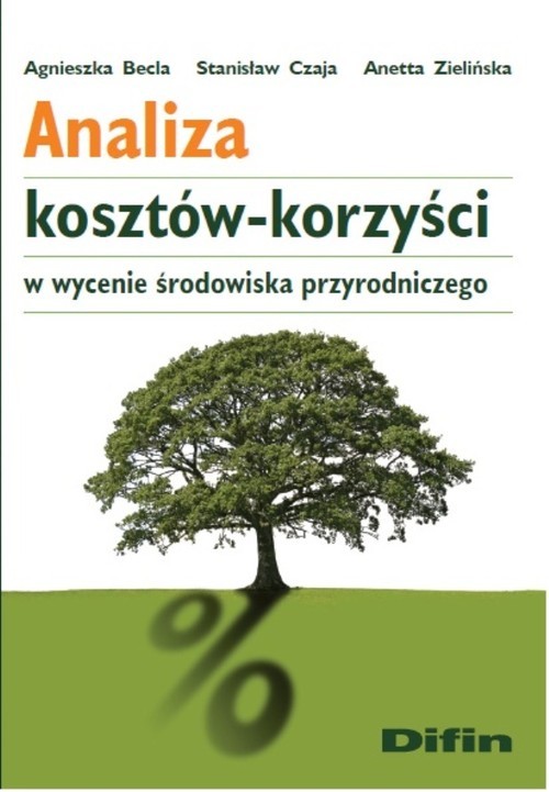 okładka Analiza kosztów-korzyści w wycenie środowiska przyrodniczego książka | Agnieszka Becla, Stanisław Czaja, Anetta Zielińska