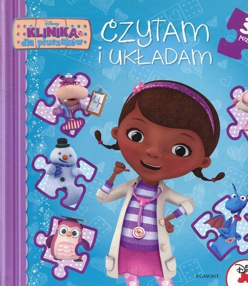 okładka Klinika dla pluszaków Czytam i układam 30 puzzli książka