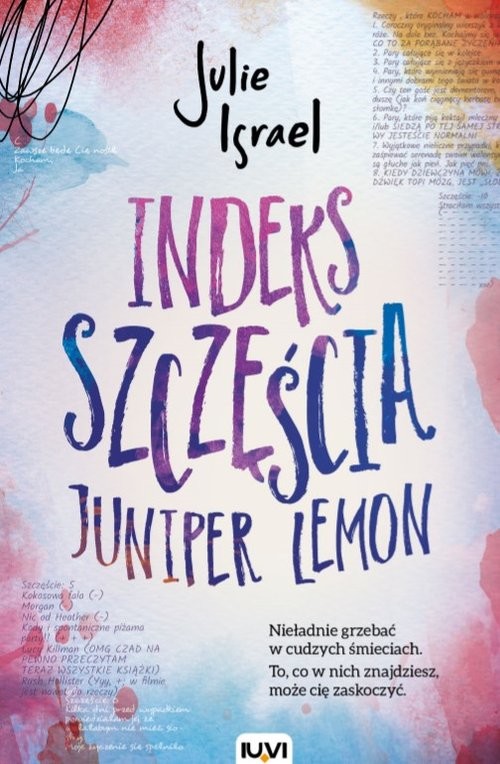 okładka Indeks szczęścia Juniper Lemon książka | Israel Julie