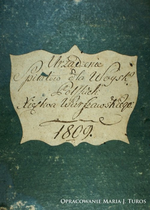 okładka Urządzenie Szpitalów dla Woysk Xsięstwa Warszawskiego książka