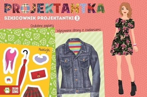 okładka Szkicownik projektantki 2 Mała projektantka książka