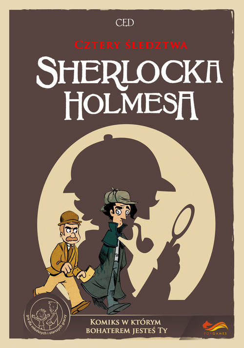 okładka Cztery śledztwa Sherlocka Holmesa Komiks paragrafowy książka | Shuky Shuky