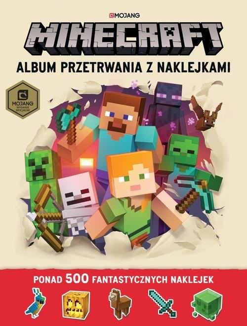 okładka Minecraft Album przetrwania z naklejkami książka | Jelley Craig, Stephanie Milton