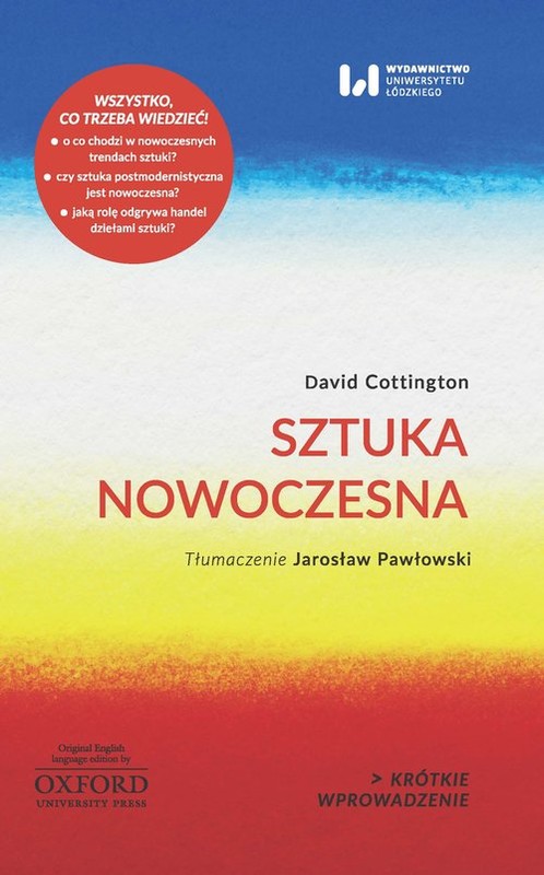 okładka Sztuka nowoczesna książka | David Cottington