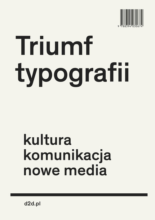 okładka Triumf typografii Kultura, komunikacja, nowe media książka | Hoeks Henk, Ewan Lentjes