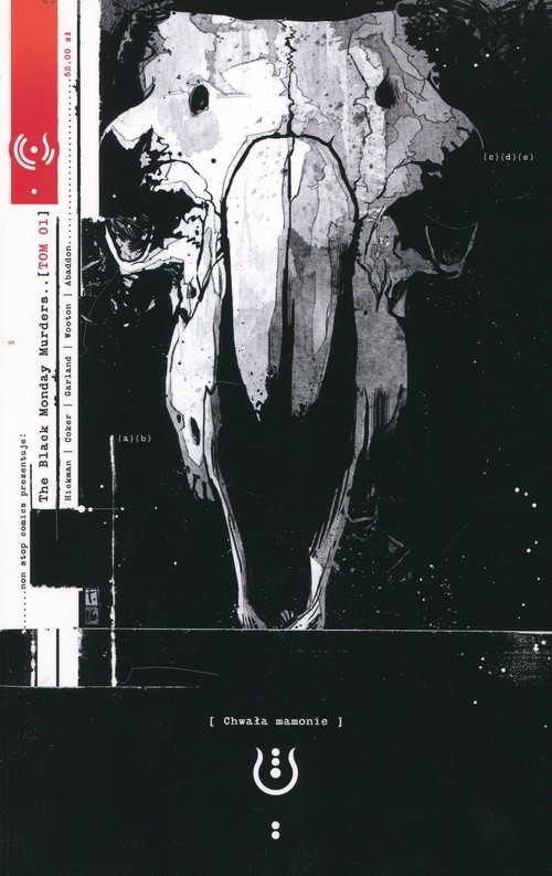 okładka Black Monday Murders Tom 1 Chwała mamonie książka | Jonathan Hickman, Tomm Coker