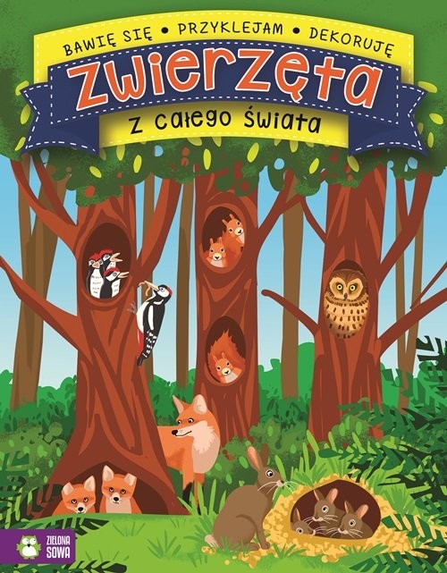 okładka Bawię się przyklejam projektuję Zwierzęta z całego świata książka