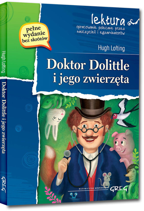 okładka Doktor Dolittle i jego zwierzęta książka | Hugh Lofting