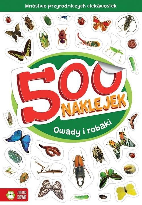 okładka 500 naklejek Owady i robaki książka
