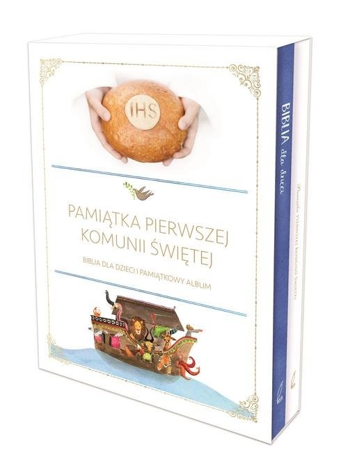 okładka Komunijny Biblia + Pamiątka I Komunii Świętej Pakiet książka