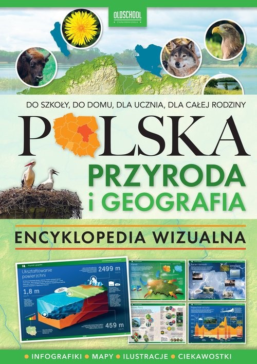 okładka Polska Przyroda i geografia Encyklopedia wizualna Encyklopedie wizualne OldSchool książka
