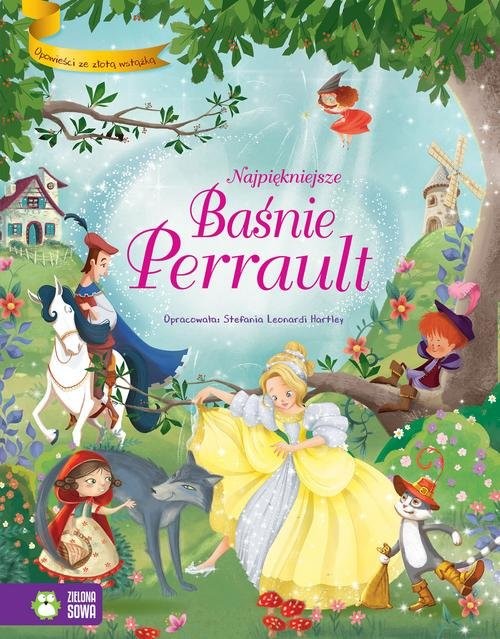 okładka Najpiękniejsze baśnie Perrault Opowieści ze złotą wstążką książka | Hartley Stefania Leonardi