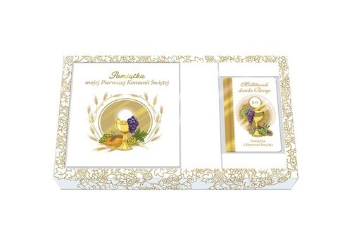 okładka Pamiątka I Komunii Świętej z modlitewnikiem książka