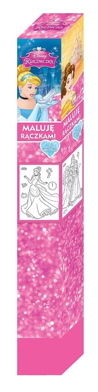 okładka Maluję rączkami Księżniczki książka