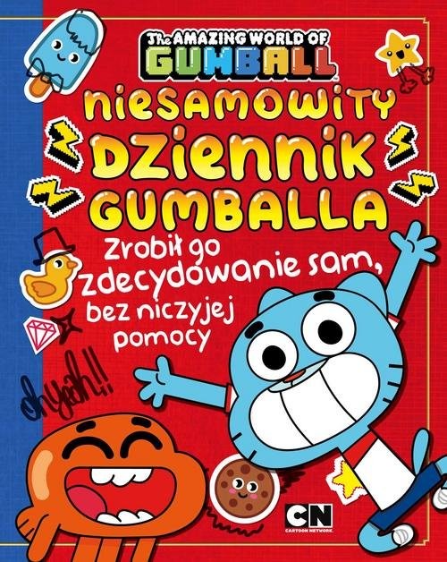 okładka Gumball Niesamowity Dziennik Gumballa Zrobił go zdecydowanie sam, bez niczyjej pomocy książka