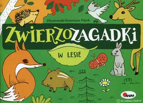 okładka Zwierzozagadki W lesie książka | Kwiecińska Mirosława