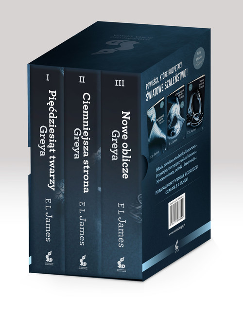 okładka Pięćdziesiąt twarzy Greya / Ciemniejsza strona Greya / Nowe oblicze Greya Pakiet książka | E. L. James