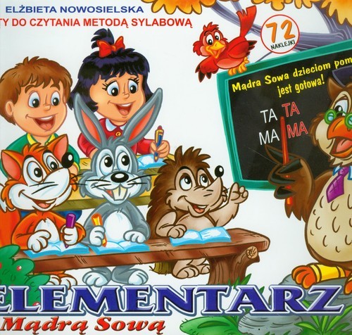 okładka Elementarz z Mądrą Sową Teksty do czytania metoda sylabową. książka | Elżbieta Nowosielska