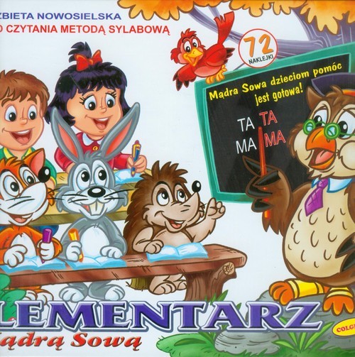 okładka Elementarz z Mądrą Sową Teksty do czytania metodą sylabową książka | Elżbieta Nowosielska