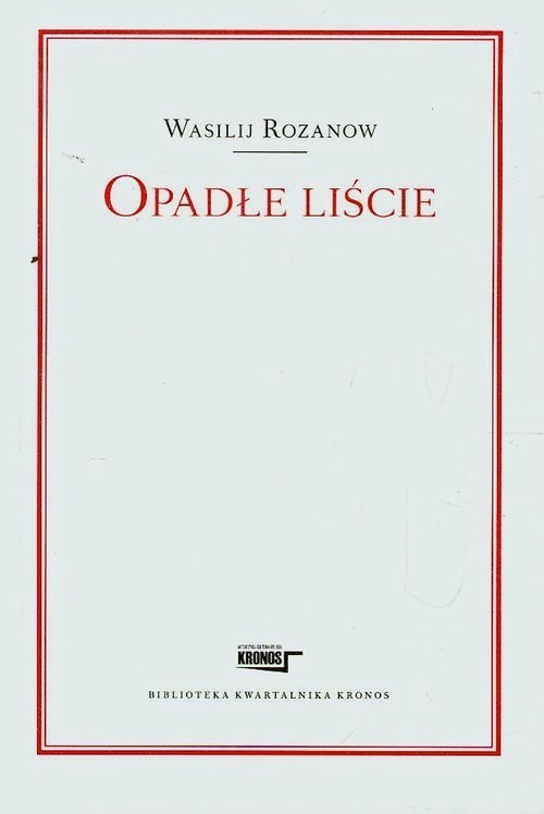 okładka Opadłe liście książka | Wasilij Rozanow