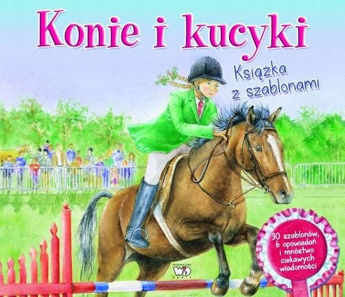 okładka Konie i kucyki. Książka z szablonami książka