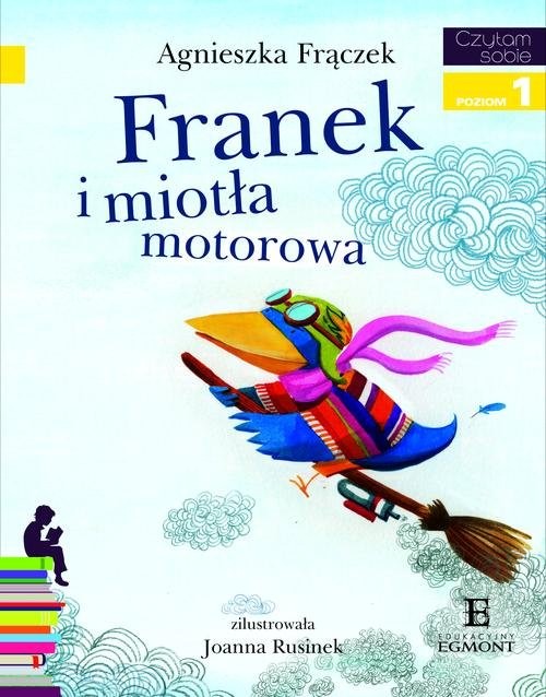 okładka Franek i miotła motorowa Poziom 1 książka | Agnieszka Frączek