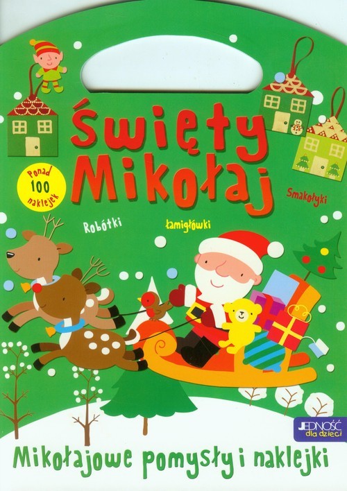 okładka Święty Mikołaj Mikołajowe pomysły i naklejki książka