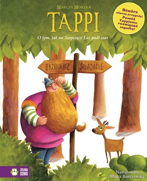 okładka Tappi O tym jak na Szepczący Las padł czar książka | Marcin Mortka